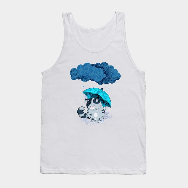 rain cat Tank Top by derrickcrack